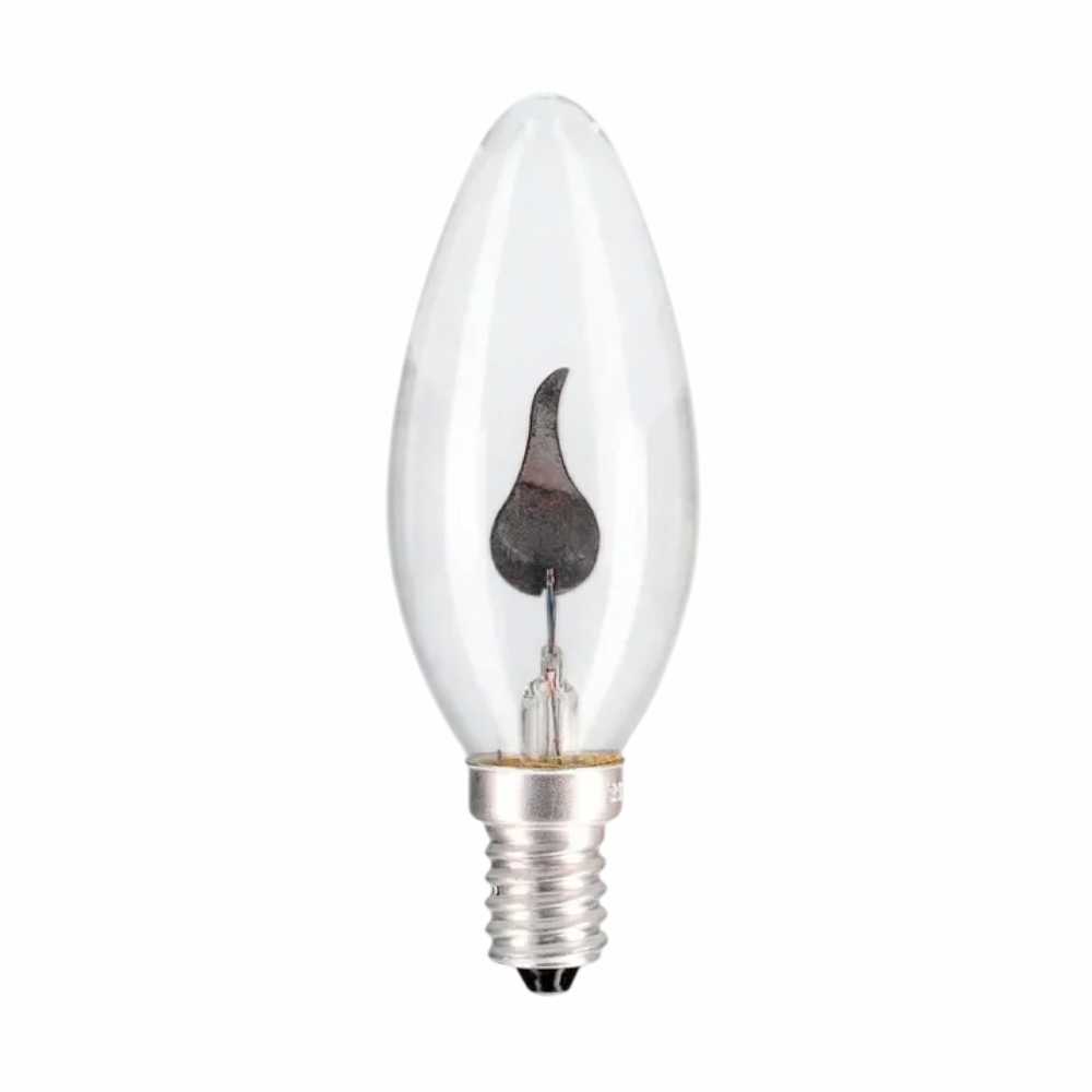 Lãmpada E14 3W B35 230V C/ Efeito Chama Patron - Tauu.pt