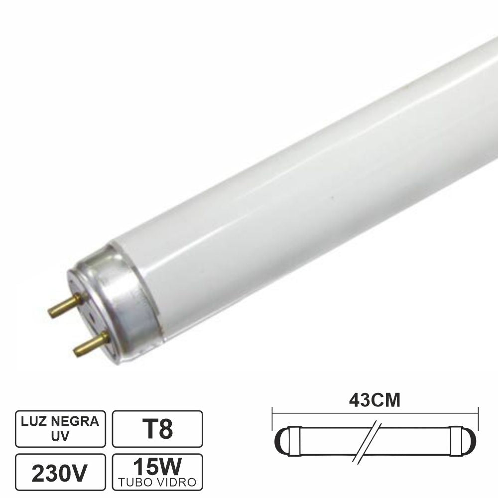 Lâmpada Tubular T8 15W 43Cm Fluorescente Uv P/ Matar Insetos - Tauu.pt