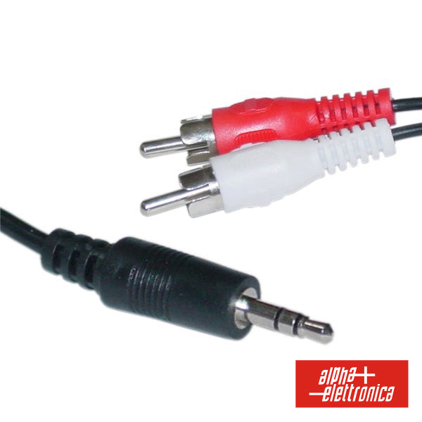 Cabo Jack 3,5Mm Macho St / 2-Rca Macho 2,5M - Tauu,pt
