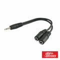 Cabo Jack 3.5Mm Macho / 2 Jack 3.5Mm Fêmea 0.2M St - Tauu.pt