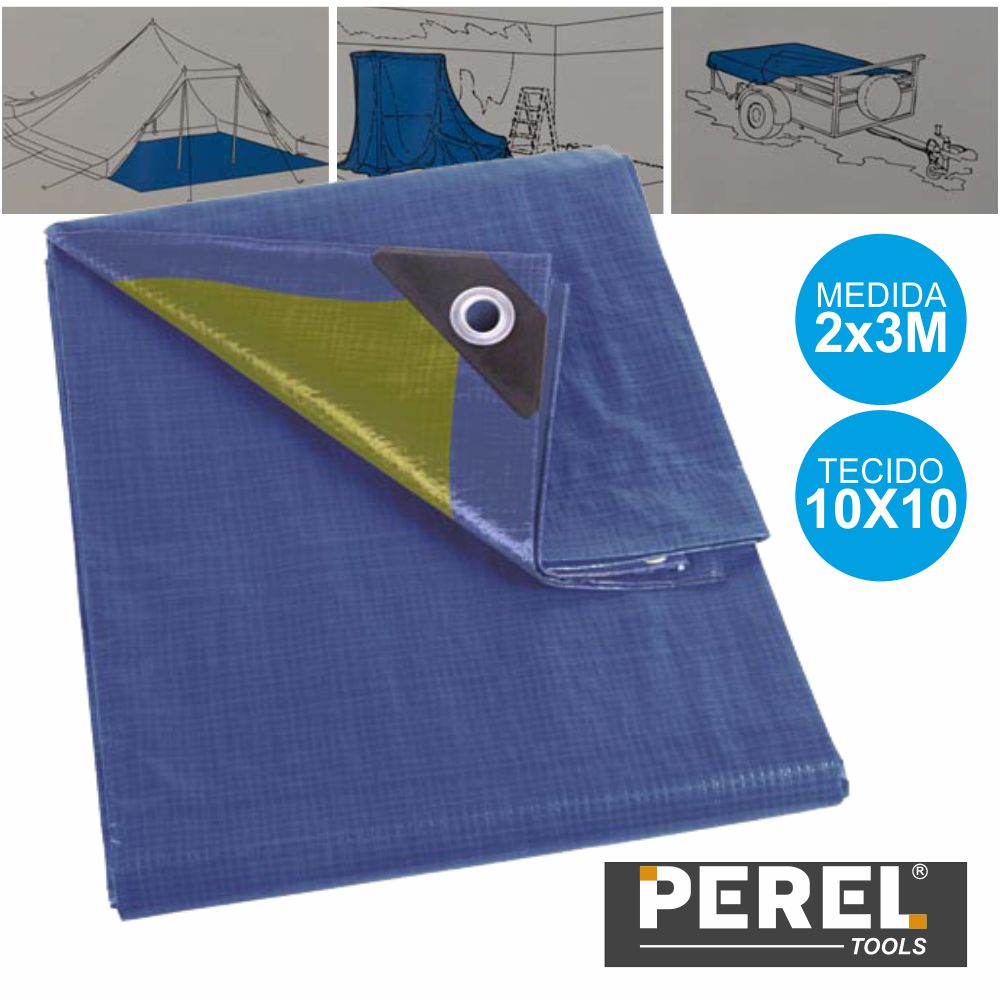 Toldo Resistente 2X3M Azul Perel - Tauu.pt