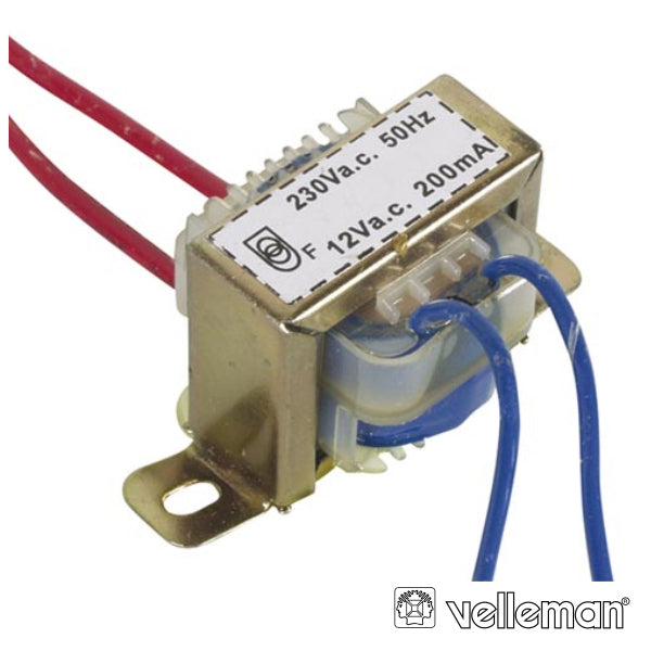 Transformador 2,4Va 1X12V Velleman - Tauu,pt