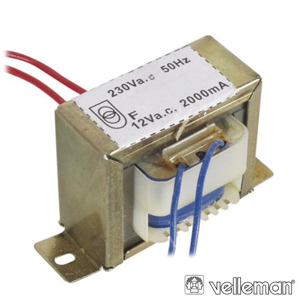 Transformador 24Va 1X12V Velleman - Tauu.pt