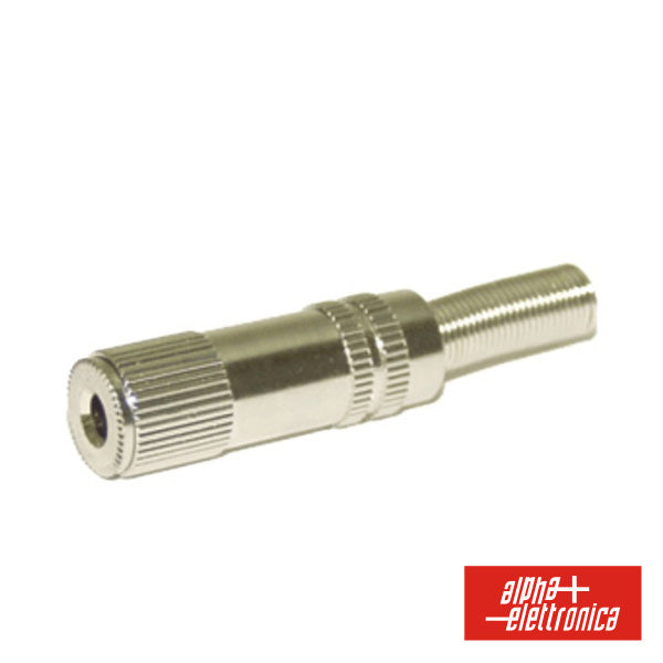 Ficha Jack 3,5Mm Fêmea St Niquelada C/ Guarda Cabo - Tauu,pt