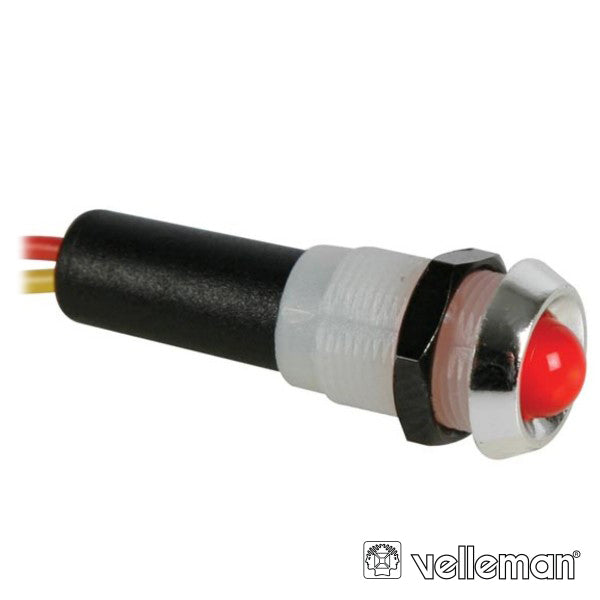 Led Piloto 12V Vermelho Caixa Abs Cromada Velleman - Tauu,pt