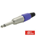 Ficha Jack 6.35Mm Macho Azul Profissional Mn - Tauu.pt