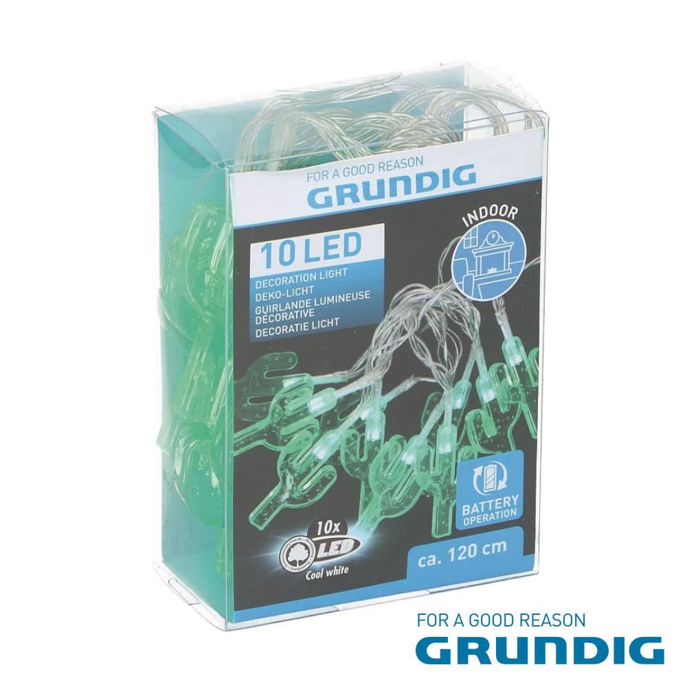 Luzes Decorativas Em Forma Cacto C/ 10 Led Grundig - Tauu,pt