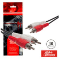 Cabo 2-Rca Macho / 2-Rca Macho 10M Pvc Polybag - Tauu.pt