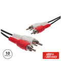 Cabo 2-Rca Macho / 2-Rca Macho Pvc 10M - Tauu,pt