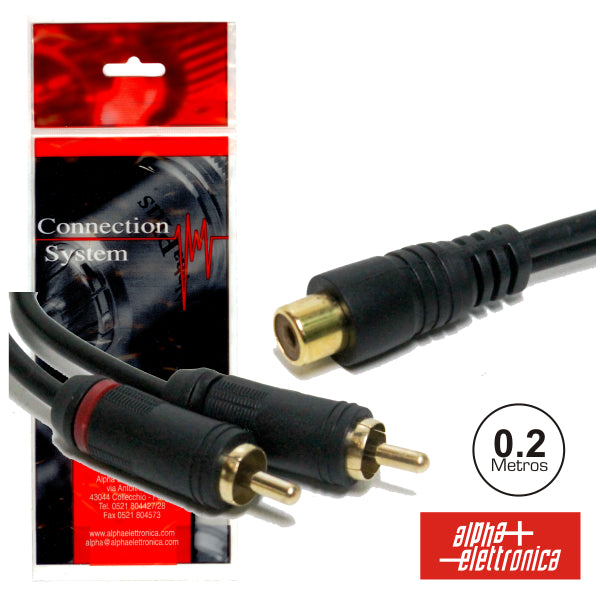 Cabo 2-Rca Macho / Rca Fêmea 0,2M - Tauu,pt