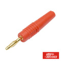 Ficha Banana 2Mm Macho Vermelha Dourada - Tauu,pt