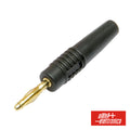 Ficha Banana 2Mm Macho Preto Dourada - Tauu,pt
