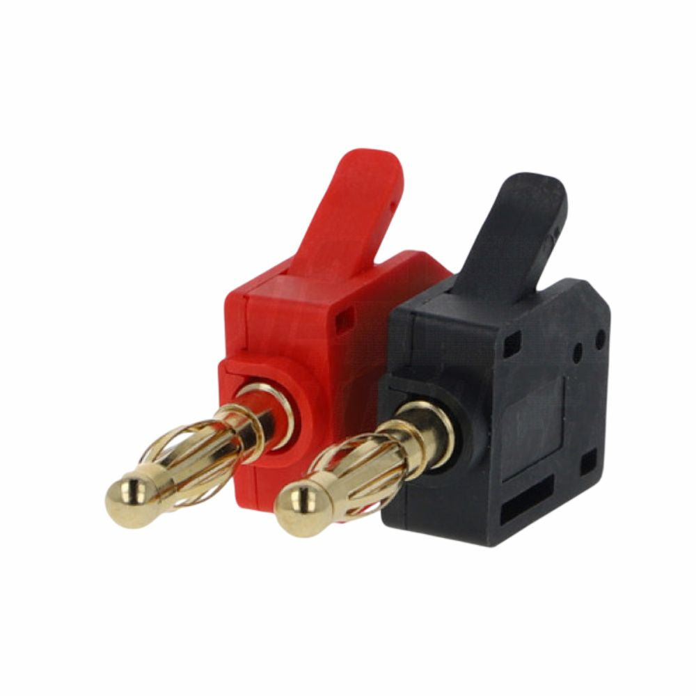 Conjunto De 2 Fichas Banana De 4Mm C/ Patilha De Pressão 32A - Tauu,pt