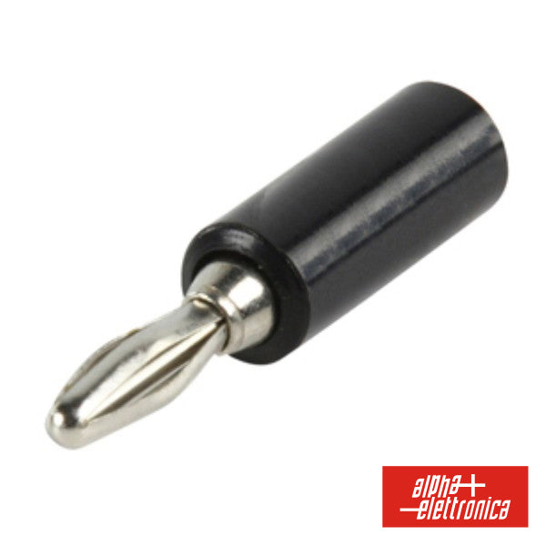 Ficha Banana 4Mm Macho Preta - Tauu.pt