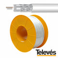 Cabo Coaxial 75 Ohm Ø6,7Mm Branco  Televés - Tauu,pt