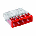 Ligador Rápido C/ Patilha 4 Condutores 0.5-2.5 Mm² 100X Wago - Tauu.pt