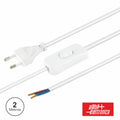 Cabo De Alimentação C/ Interruptor 2M Branco - Tauu,pt