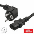 Cabo Alimentação Schuko Macho 3P / Iec C13 Fêmea 5M Preto - Tauu,pt