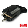 Ficha Schuko Macho C/ Terra 250V Preto - Tauu,pt