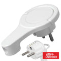 Ficha Schuko Macho C/ Terra Anel Extração 250V Branco - Tauu,pt