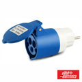 Ficha Adaptadora Schuko 16A / Cee 2P+T 16A - Tauu.pt