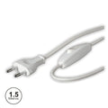 Cabo De Alimentação Com Interruptor 1.5M Branco - Tauu.pt