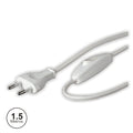 Cabo De Alimentação Com Interruptor 1.5M Branco - Tauu.pt