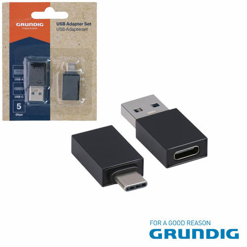 Adaptador Usb-A Macho / Usb-C Fêmea 5Gbps Grundig - Tauu.pt