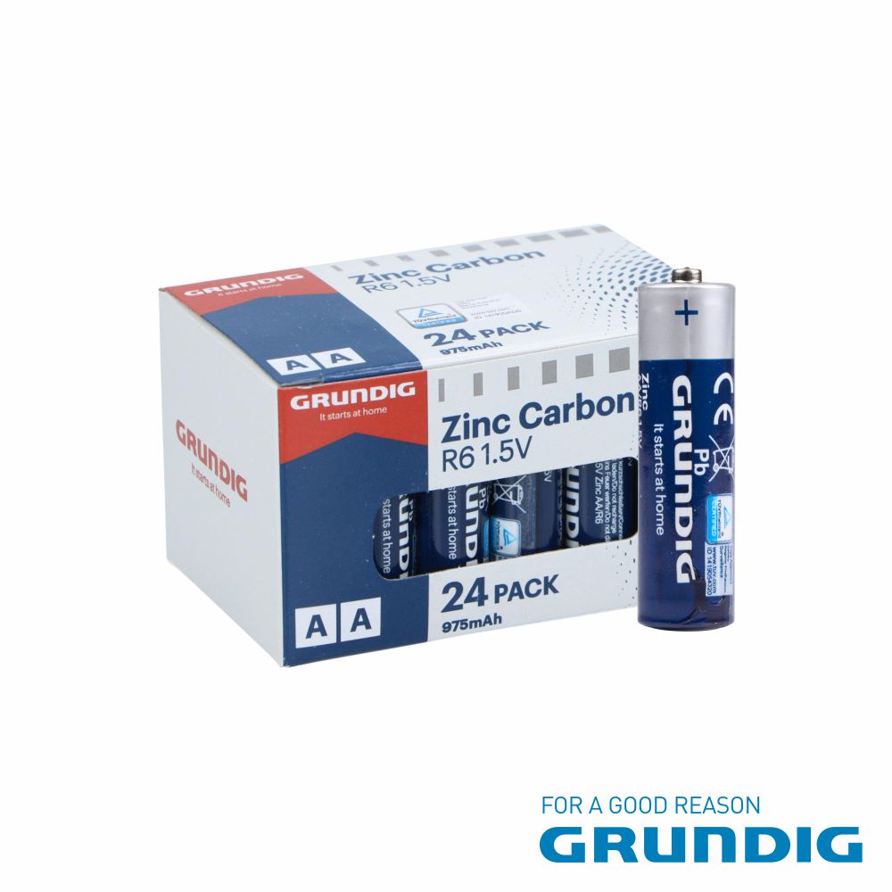 Pilha Zinco-Carvão R6/Aa 1.5V 24X Grundig - Tauu.pt