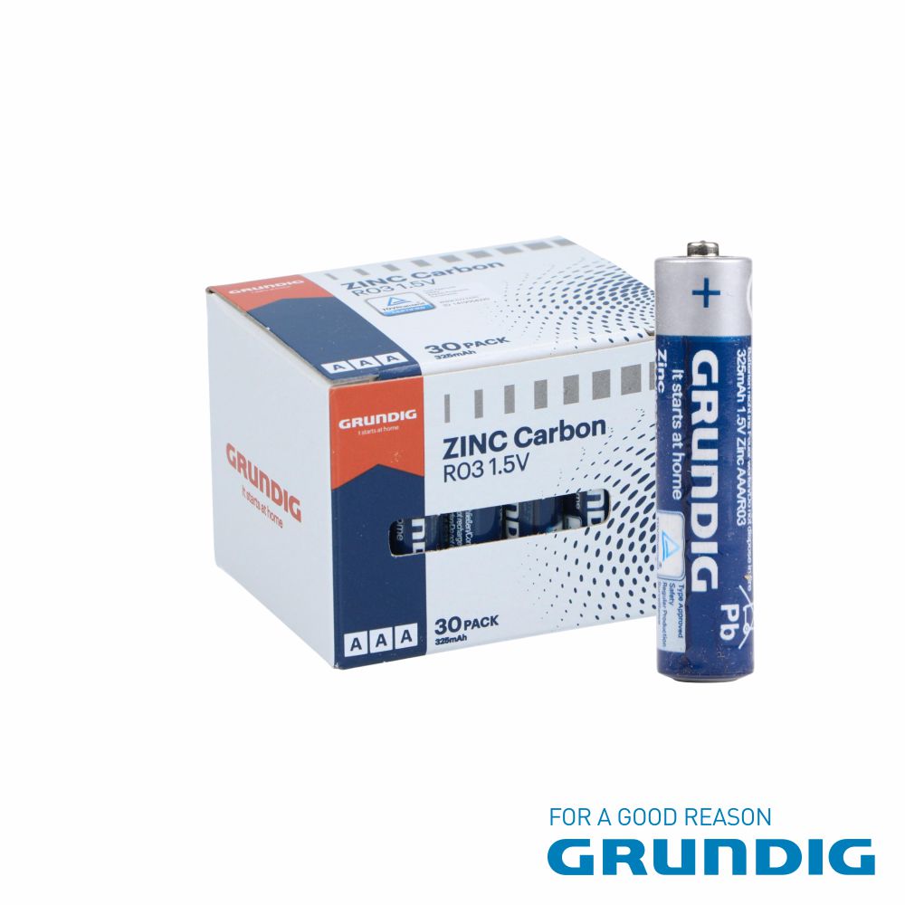 Pilha Zinco-Carvão R03/Aaa 1.5V 30X Grundig - Tauu.pt