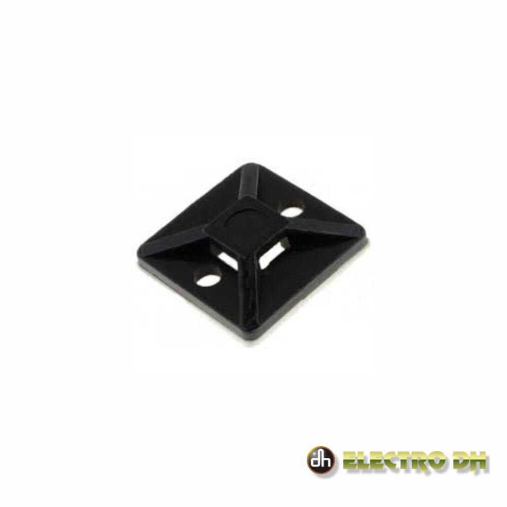 Fixador Adesivo P/ Abraçadeiras Preto Edh - Tauu,pt