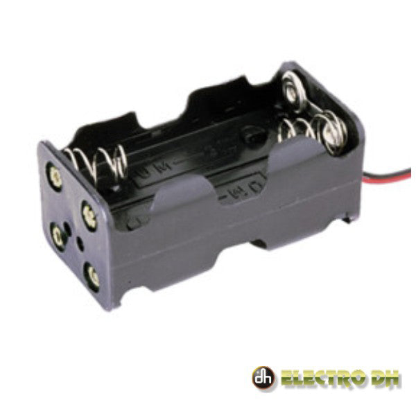 Suporte P/ 4 Pilhas Aa C/ Fios Edh - Tauu.pt
