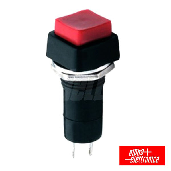Interruptor Pressão Quadrado On-Off Vermelho - Tauu.pt