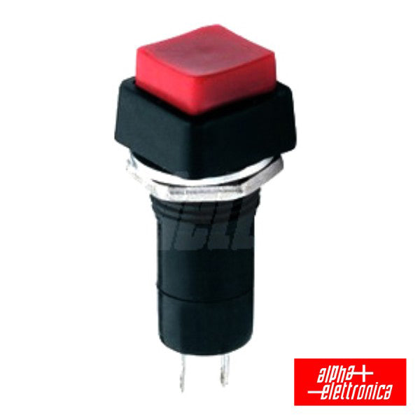 Interruptor Pressão Quadrado Normalmemte Aberto Vermelho - Tauu,pt