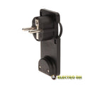Ficha Schuko Macho C/ Terra Anel Extração 220V Preto Edh - Tauu.pt