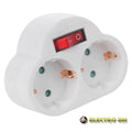 Tomada Elétrica C/ 2 Saídas Interruptor Branco Edh - Tauu,pt