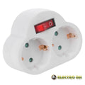 Tomada Elétrica C/ 2 Saídas Interruptor Branco Edh - Tauu.pt