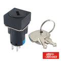 Interruptor C/ Chave De 2 Circuitos 230V 2No-2Nc Quadrado - Tauu,pt