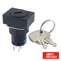 Interruptor C/ Chave De 2 Circuitos 230V 2No-2Nc Rectangular - Tauu,pt
