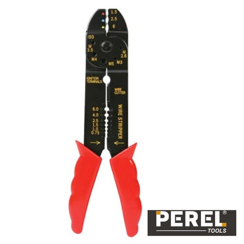 Alicate De Cravar Terminais Fast-On Isolados Perel - Tauu.pt