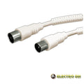 Cabo Coaxial Macho/Fêmea Branco 5 Filtro Ferrite Edh - Tauu,pt