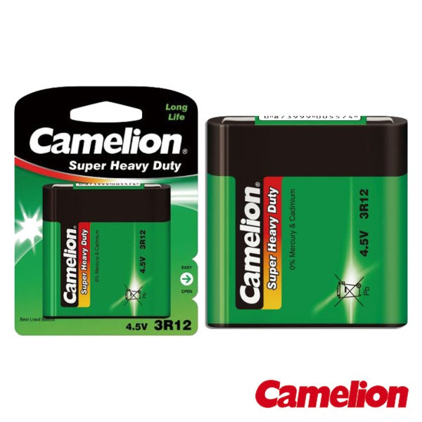 Pilha Zinco-Carvão 3R12 Plana 4.5V 2700Ma Blister Camelion - Tauu.pt
