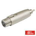 Ficha Adaptadora Xlr 3P Fêmea /  Rca Macho - Tauu,pt
