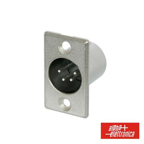 Ficha Xlr 4P Macho De Painel - Tauu.pt