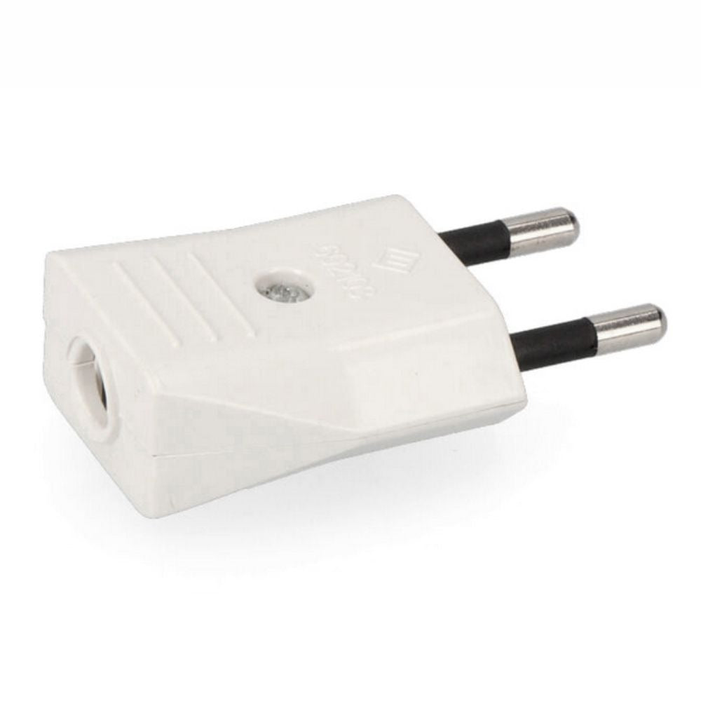 Ficha Alimentaçâo Ac Plana Branca 220V - Tauu.pt