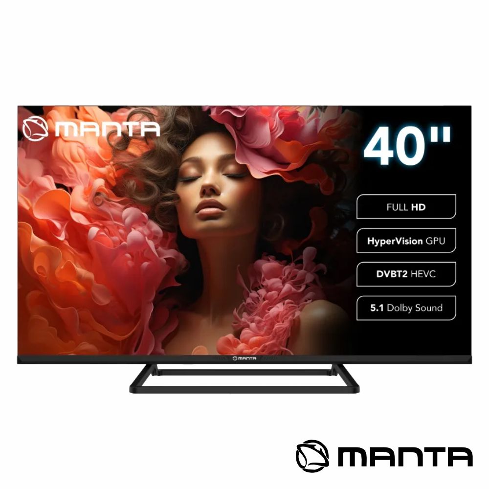 Smart Tv Led Frameless 40" Fhd Hdmi Dvb-T2/T/C Manta - Tauu,pt