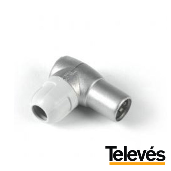 Ficha Coaxial Macho 9,5Mm Angular Televés - Tauu,pt