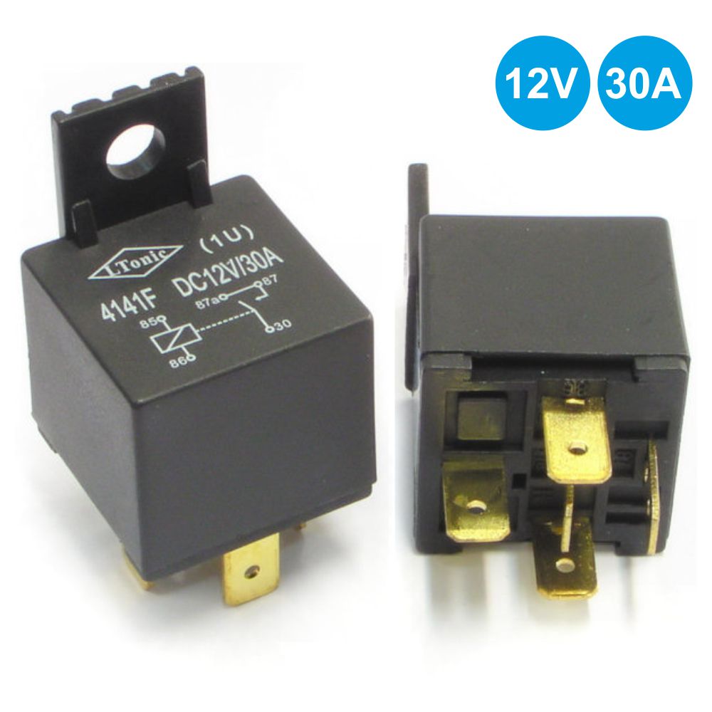 Relé 12Vdc Interruptor Unipolar 30A/12V - Tauu,pt