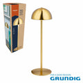 Candeeiro Mesa Led E14 Touch Redondo Dourada Grundig - Tauu,pt