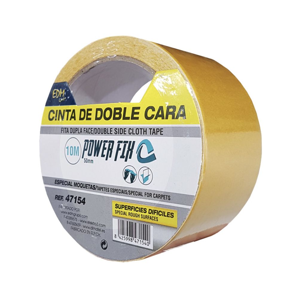 Fita Adesiva Dupla Face Textil 50Mm 10M - Tauu,pt